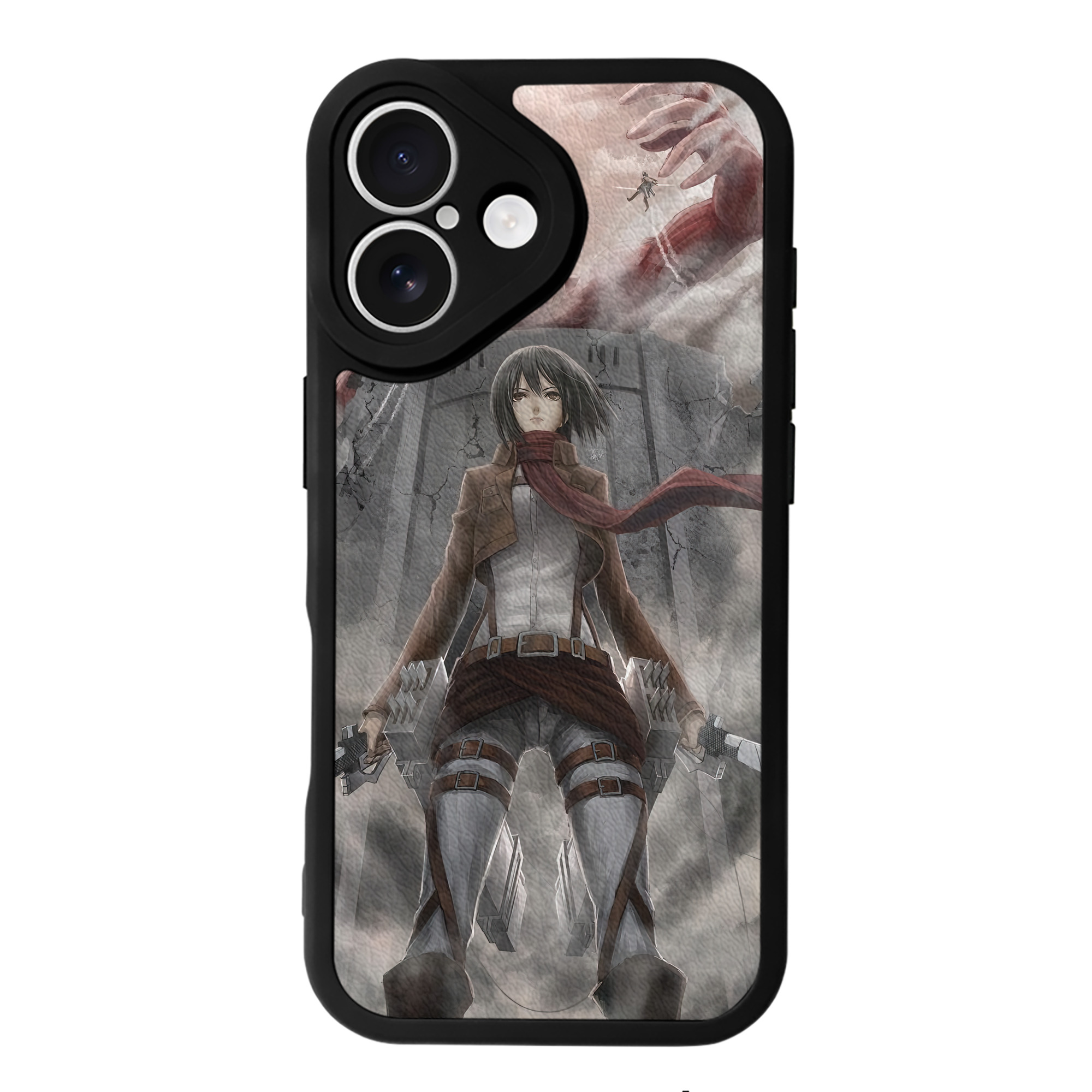 （画像用） 進撃の巨人 Attack on Titan 【iPhone 16シリーズ対応】シリコンスマホケース（レザー調） 材質：シリコン